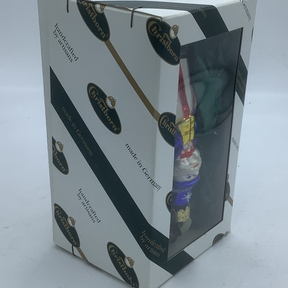 Christborn Mouth Blown and Hand Painted Uncle Sam Christmas Ornament - Picture 5 of 7